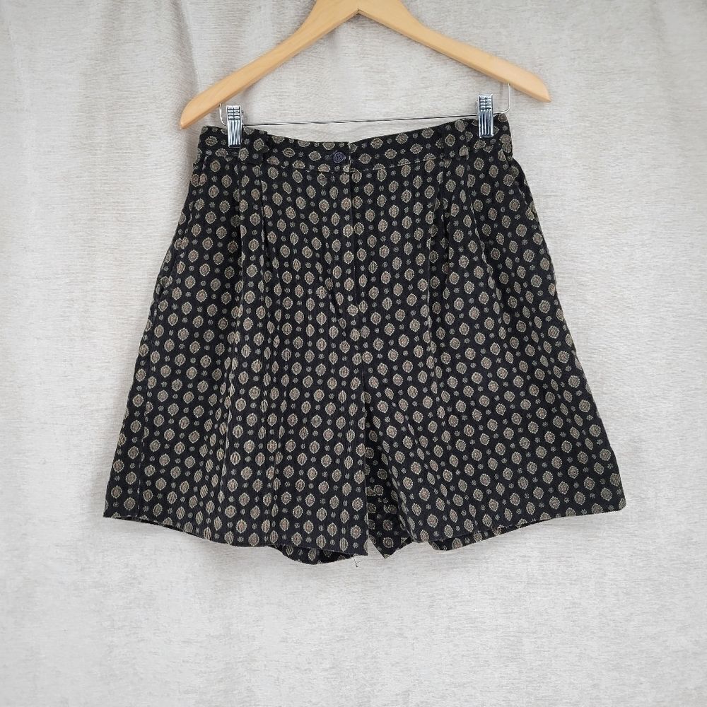 Counterparts Vintage High Waisted Cords Corduroy Shorts Black Whimsigoth Dark